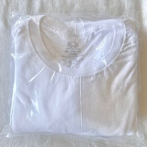 Women's XL 18/20 Fruit of the Loom T Shirts Pack of 5 White 100% Cotton